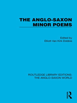 cover image of The Anglo-Saxon Minor Poems
